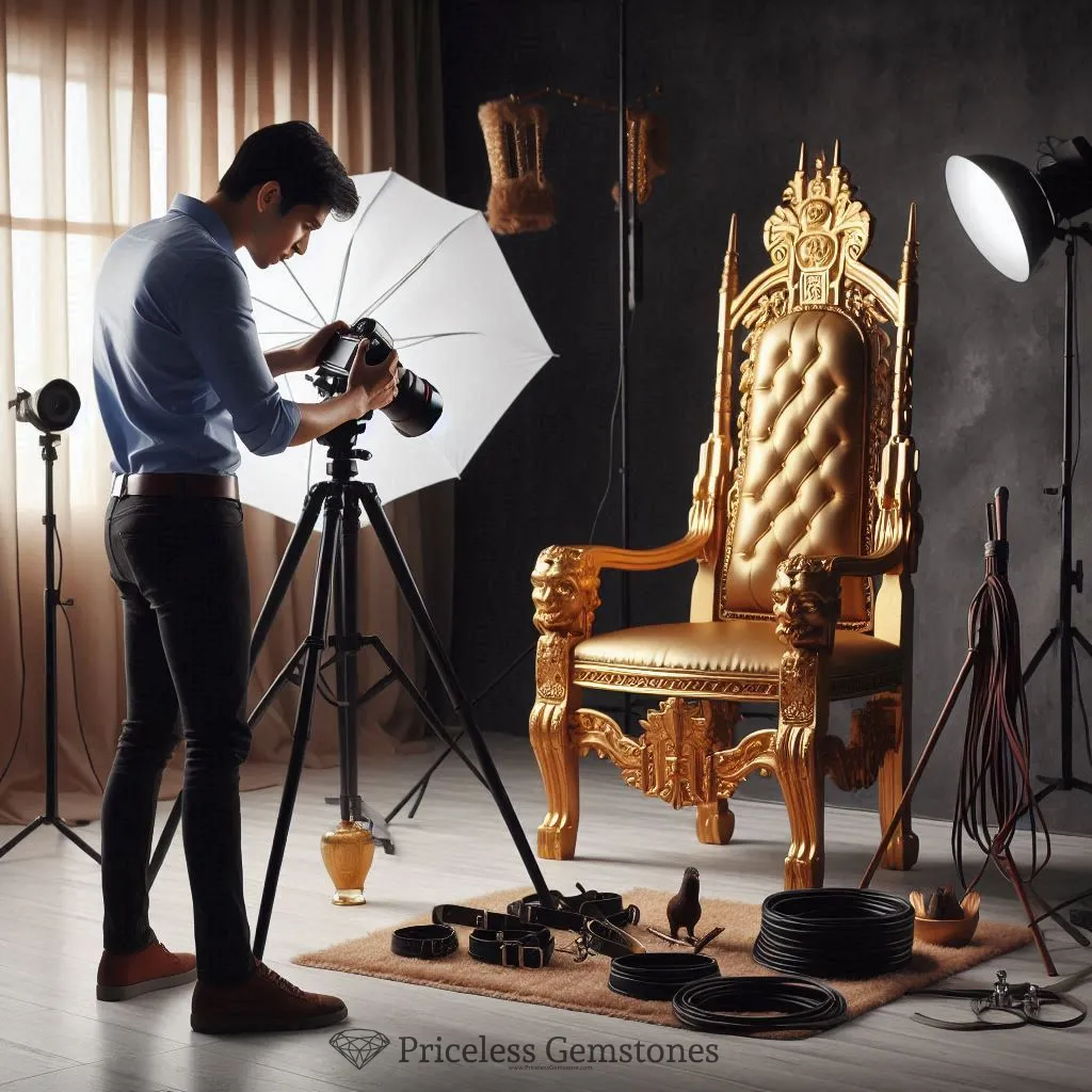 Throne Camera Take a BDSM Couples Portrait - Priceless Gemstones